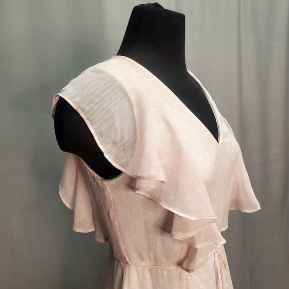 Tommy Hilfiger Polka Dot Petal Rose Organza Dress Size 6 - Picture 7 of 10